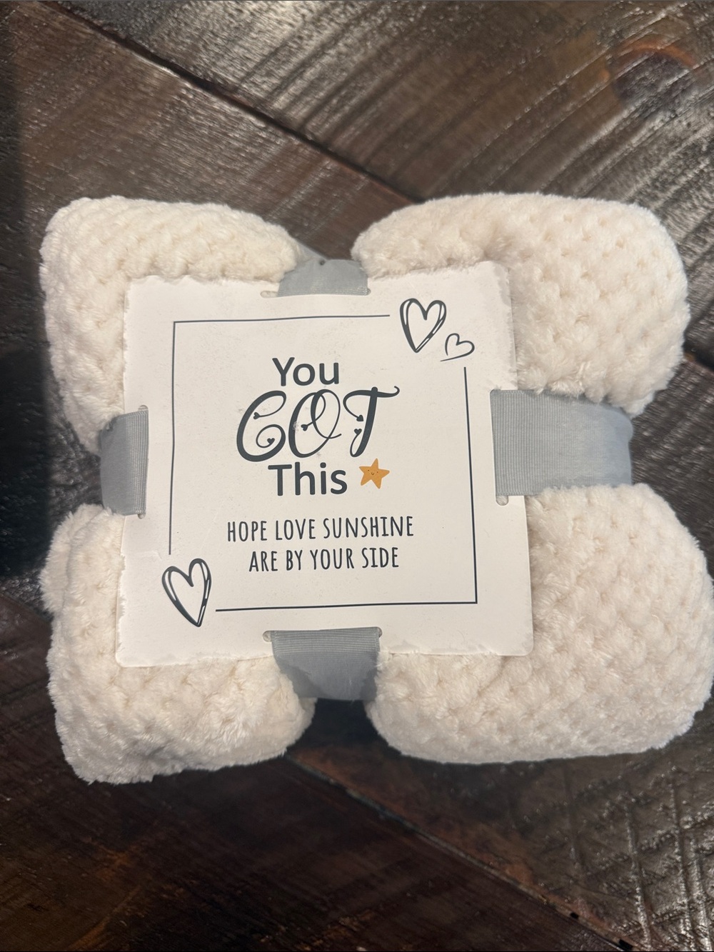 Plush Throw Blanket - Cream